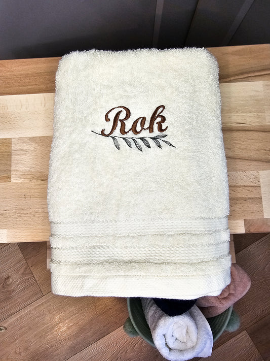 Brisača z imenom - 70x140 cm